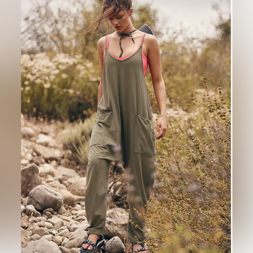 Free People Hot Shot Onesie XL Sea Grass color